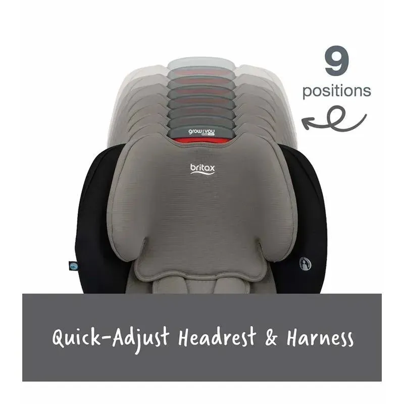 Britax - Grow With You ClickTight Harness Booster Car Seat, Grey Contour - Image 3