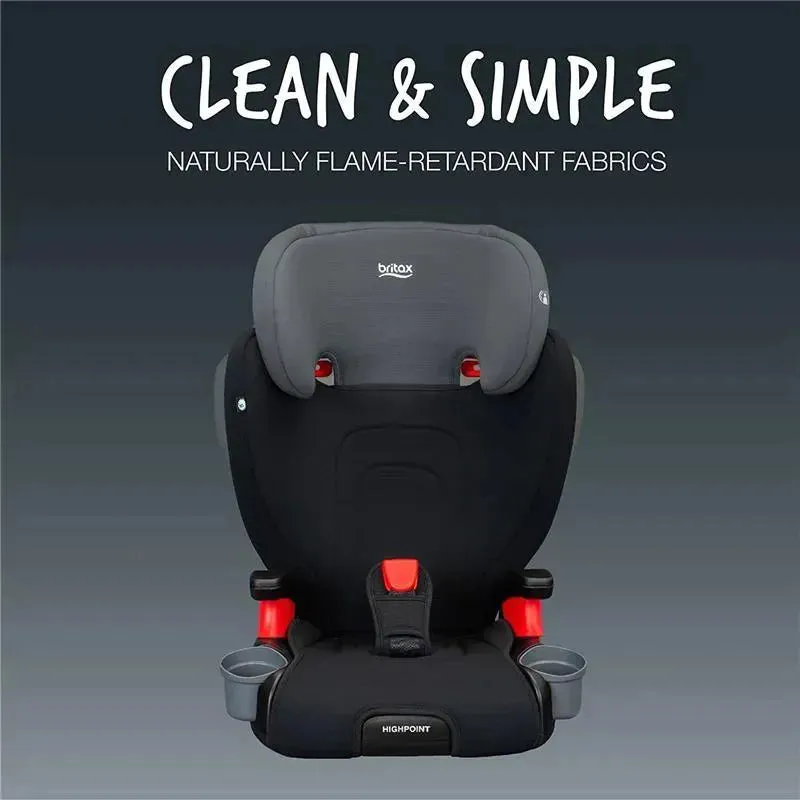 Britax - Highpoint 2-Stage Belt Positioning Booster Car Seat, Black Ombre - Image 5