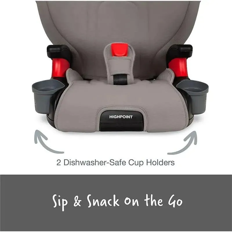 Britax - Highpoint 2-Stage Belt Positioning Booster Car Seat, Gray Ombre - Image 4