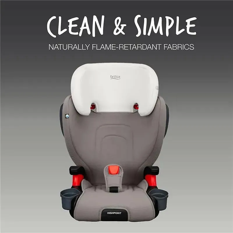 Britax - Highpoint 2-Stage Belt Positioning Booster Car Seat, Gray Ombre - Image 5