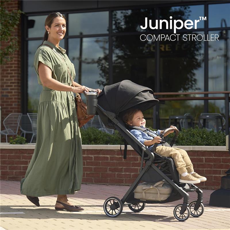 Britax - Juniper Compact On-The-Go Stroller, Raven Black - Image 6