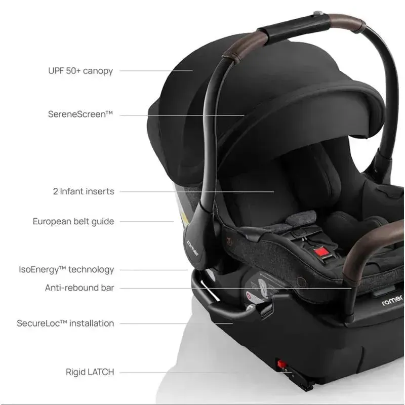 Romer - Juni Infant Car Seat, Peppercorn - Image 5