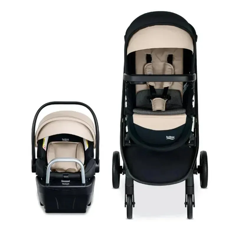 Britax Willow Brook S + Travel System with Alpine Anti-Rebound Base - Sand Onyx - Image 3