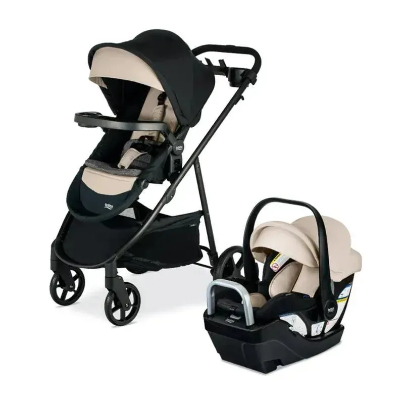 Britax Willow Brook S + Travel System with Alpine Anti-Rebound Base - Sand Onyx - Image 5