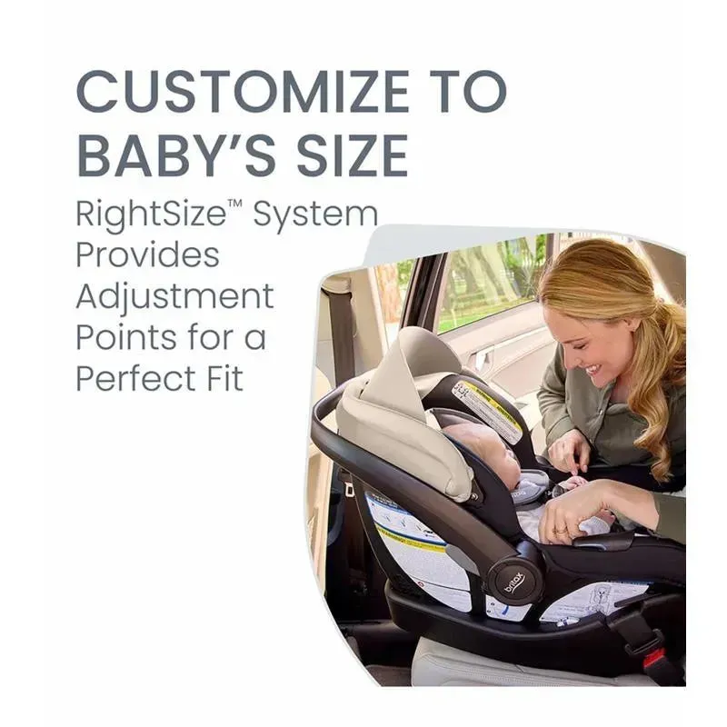 Britax Willow Brook S + Travel System with Alpine Anti-Rebound Base - Sand Onyx - Image 7