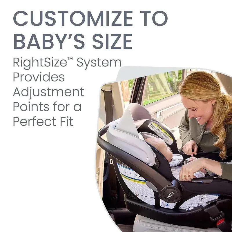 Britax - Willow S Infant Car Seat with Alpine Anti-Rebound Base, Glacier Onyx - Image 5