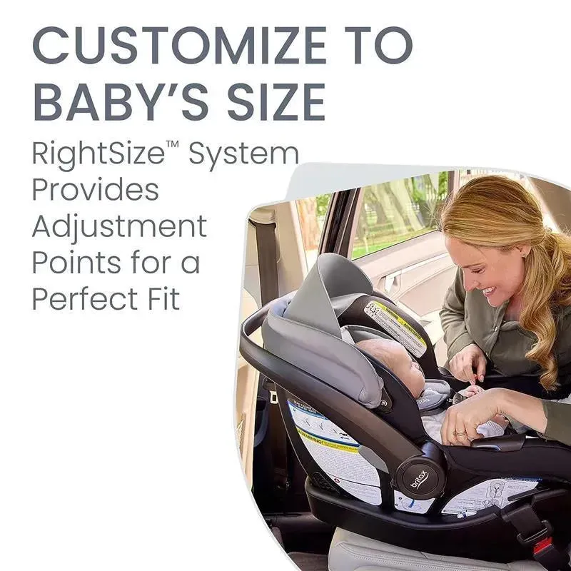 Britax - Willow S Infant Car Seat with Alpine Anti-Rebound Base, Graphite Onyx - Image 5