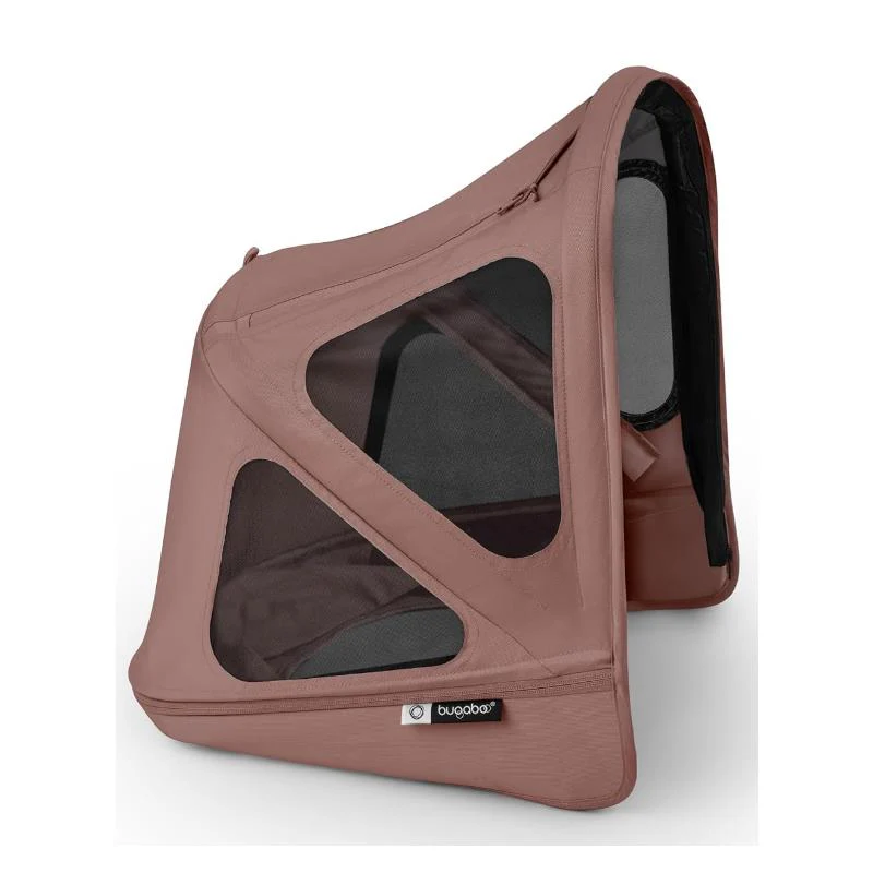 Bugaboo Donkey Breezy Sun Canopy with Ventilation Panels & Built-in Mosquito Net Dusty Pink