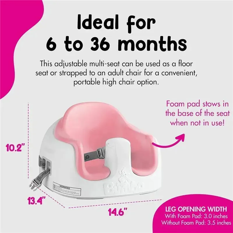 Bumbo Distribution - Multi Seat 3-in-1 Baby & Toddler Convertible Non-Slip Floor, Cradle Pink - Image 8