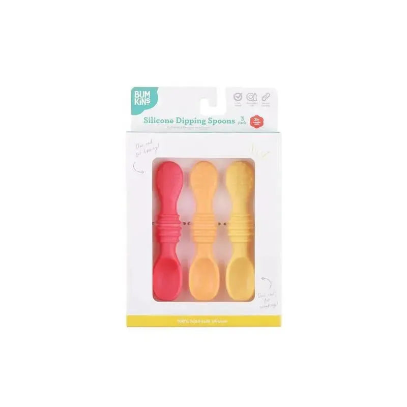 Bumkins - Baby Silicone Dipping Spoons - Tutti Frutti - Image 2