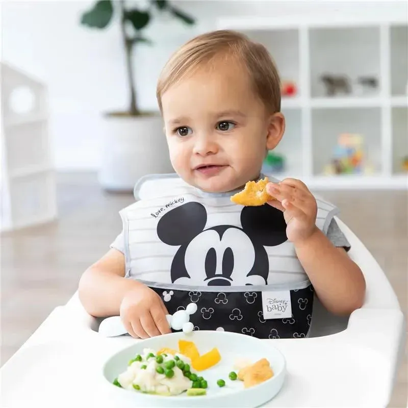 Bumkins - Disney Baby and Toddler Silicone Plate and Spoon Set, 6 Months Up, Mickey Mouse - Image 5
