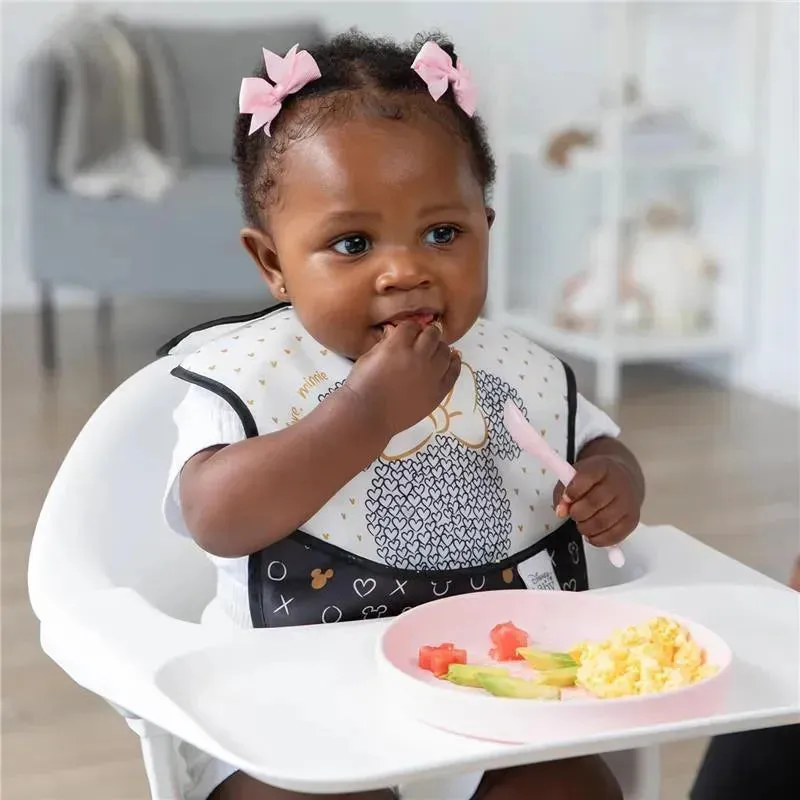 Bumkins - Disney Baby and Toddler Silicone Plate and Spoon Set, 6 Months Up, Minnie Mouse - Image 5