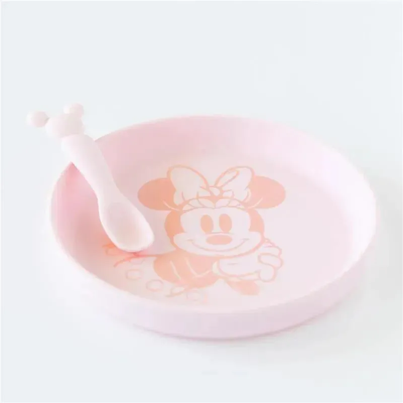 Bumkins - Disney Baby and Toddler Silicone Plate and Spoon Set, 6 Months Up, Minnie Mouse - Image 6