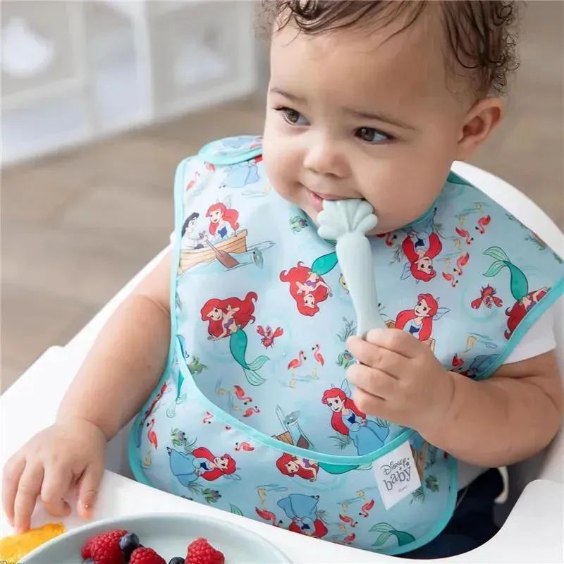 Bumkins - Disney Baby and Toddler Silicone Plate and Spoon Set, 6 Months Up, Princess Ariel - Image 6