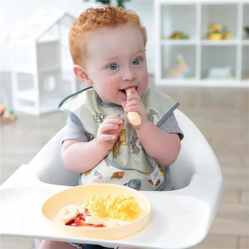 Bumkins - Disney Baby and Toddler Silicone Plate and Spoon Set, 6 Months Up, Winnie The Pooh - Image 5