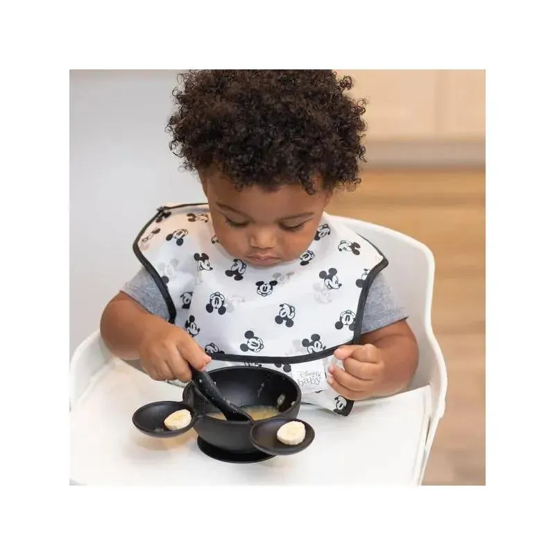 Bumkins- Disney Silicone First Feeding Set - Black - Image 9