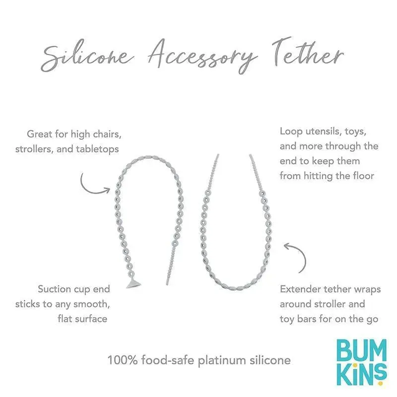 Bumkins - Gray Silicone Accessory Tethers - Image 5