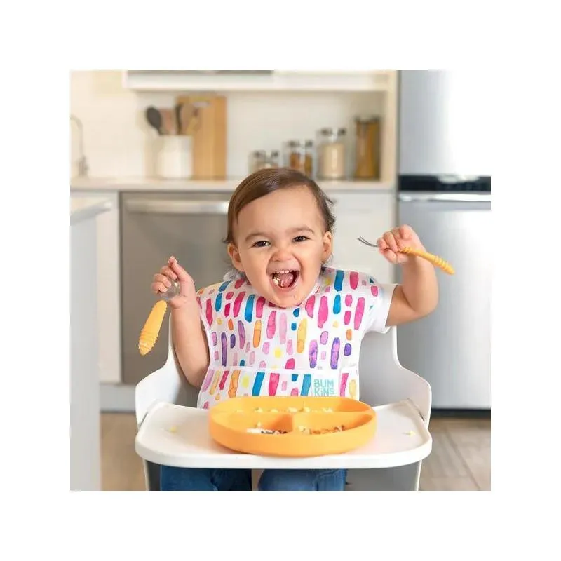 Bumkins - Silicone Grip Dish - Baby plate - Tangerine - Image 12