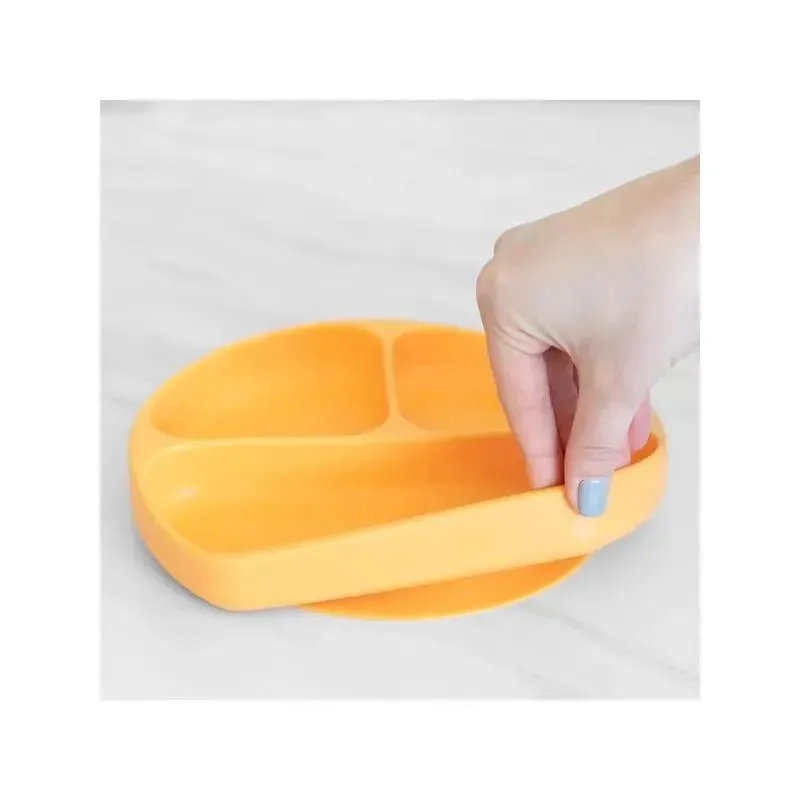 Bumkins - Silicone Grip Dish - Baby plate - Tangerine - Image 6