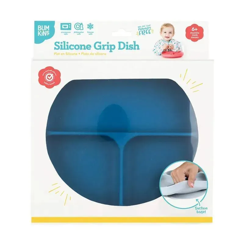 Bumkins Silicone Grip Dish - Dark Blue - Image 3