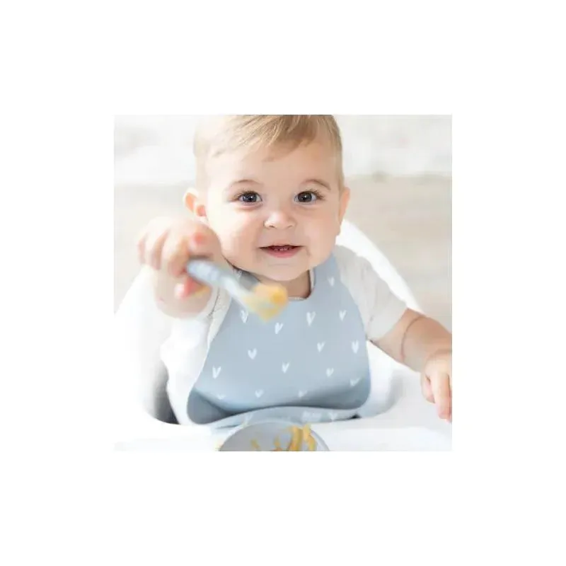 Bumkins - Silicone Molded Bib, Hearts - Image 2