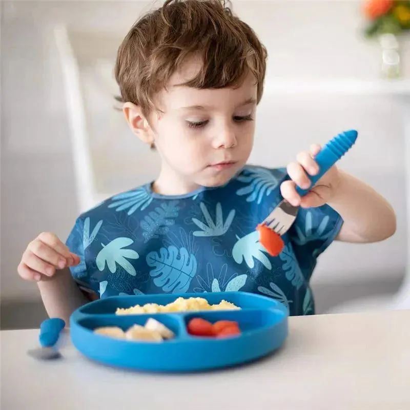 Bumkins - Spoon & Fork, Dark Blue - Image 4