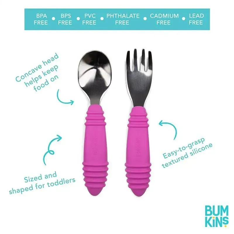 Bumkins - Spoon & Fork, Red - Image 2