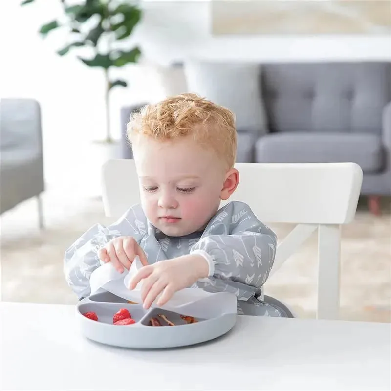 Bumkins - Toddler and Baby Suction Plates, Gray - Image 2