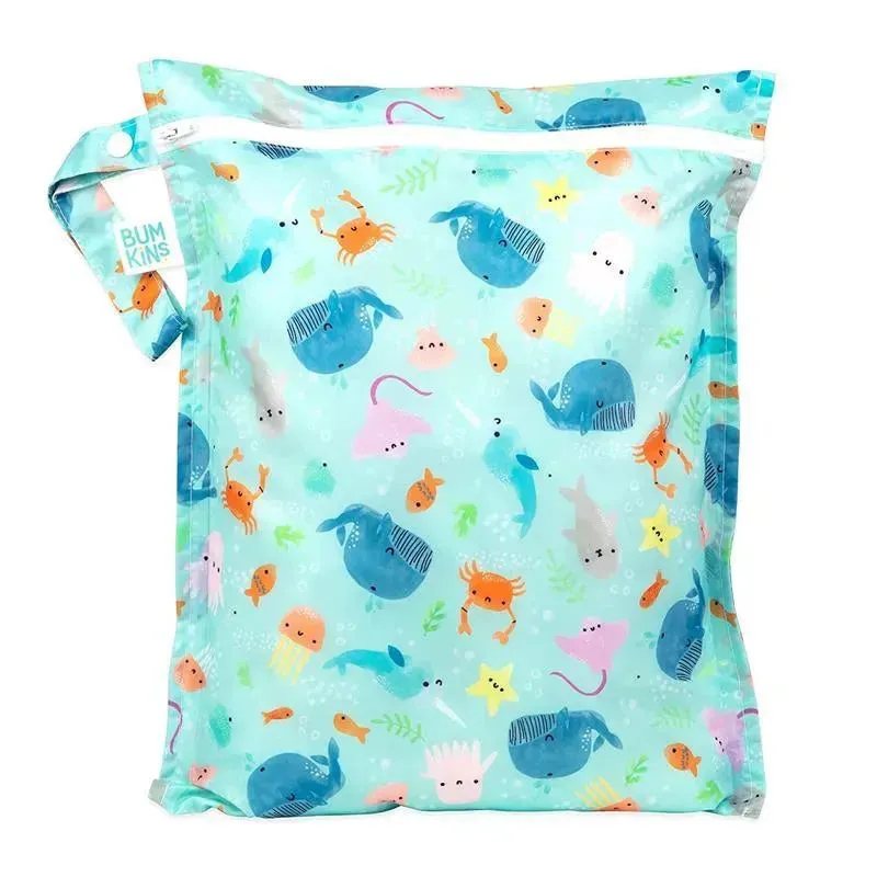 Bumkins - Waterproof Wet Bag, Ocean Life