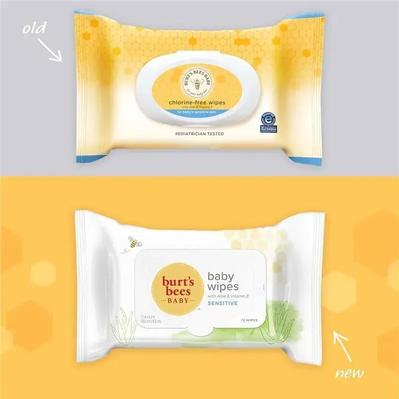 Burt’s Bees - Unscented Natural Baby Wipes for Sensitive Skin, 72 Wipes 10 Pack - Image 2