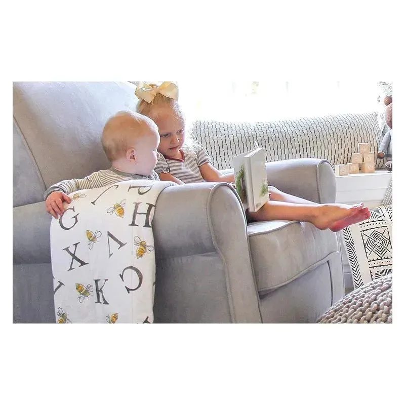 Burts Bees 100% Organic Cotton Reversible ABC Baby Blanket - Image 3