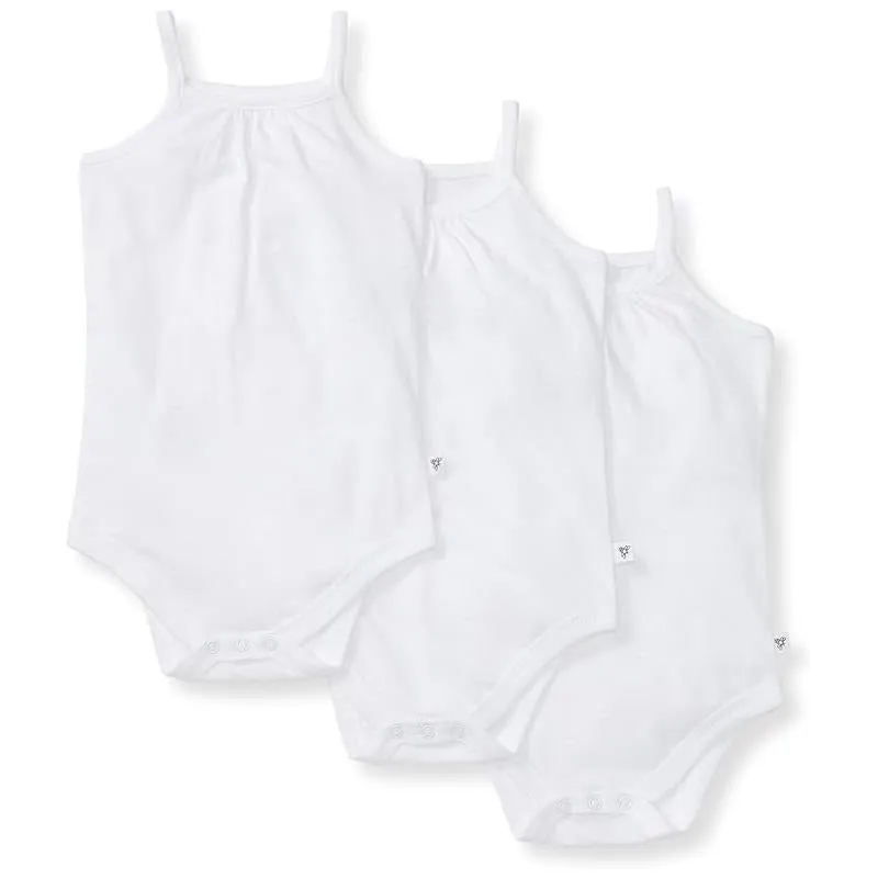 Burts Bees - 3Pk Baby Short Long Sleeve One Piece Bodysuits, Cloud