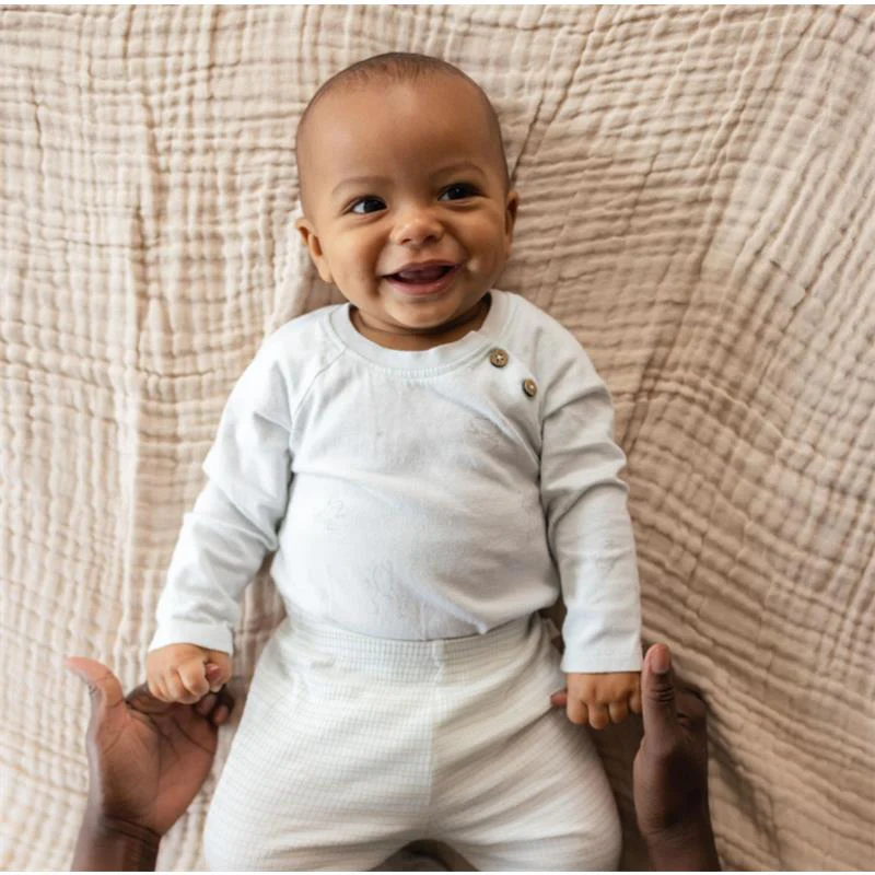 Burts Bees 3Pk Frog Baby Boy Bodysuit & Pants Set - Image 2