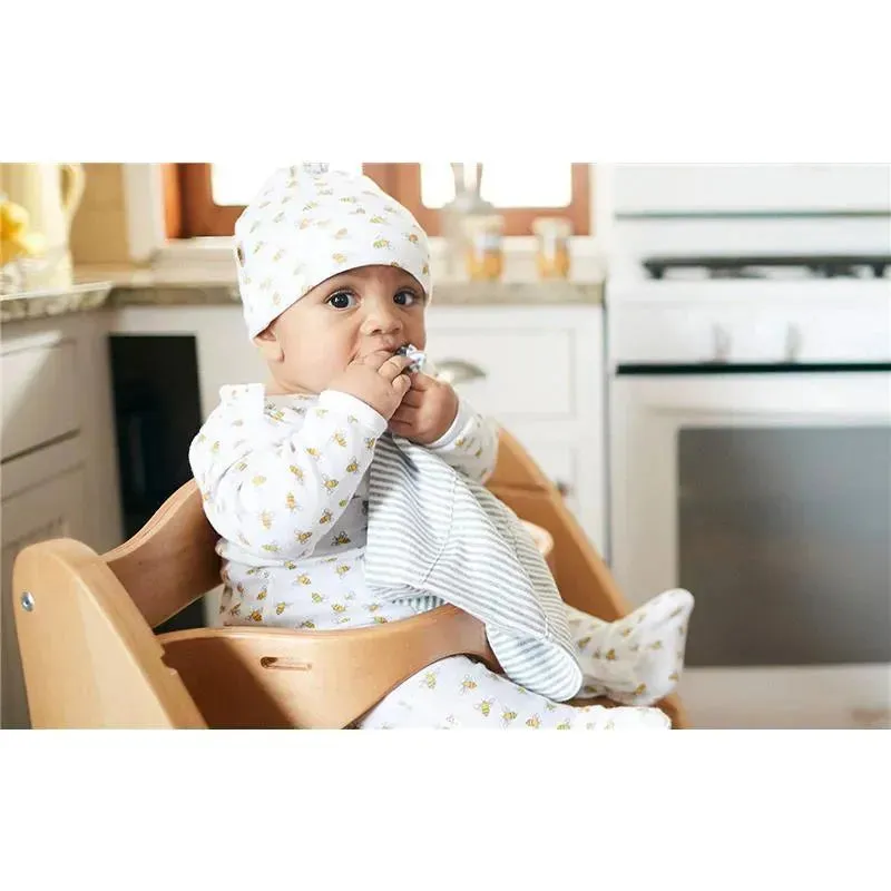 Burt's Bees - 5 Pk Burp Cloth, Heather Grey, One Size - Image 2