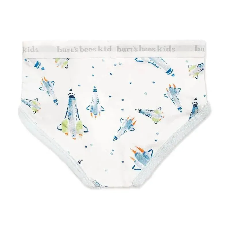 Burts Bees - 5Pk Little Planets & Space Shuttles Underwear - Image 3