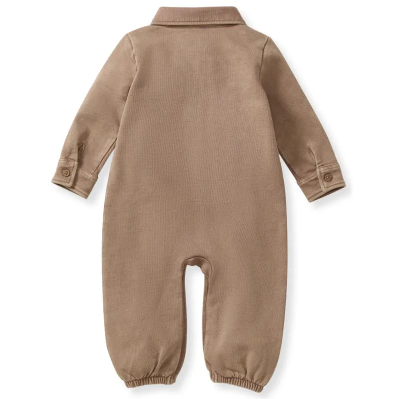 Burts Bees - Acid Wash Infant Jumpsuit Ginger Loaf - Image 3