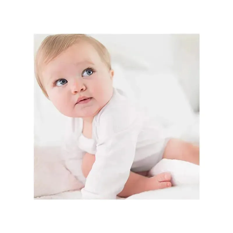 Burt's Bees Baby Essentials Long Sleeve Bodysuit 5-Pack 6-9M - Image 2