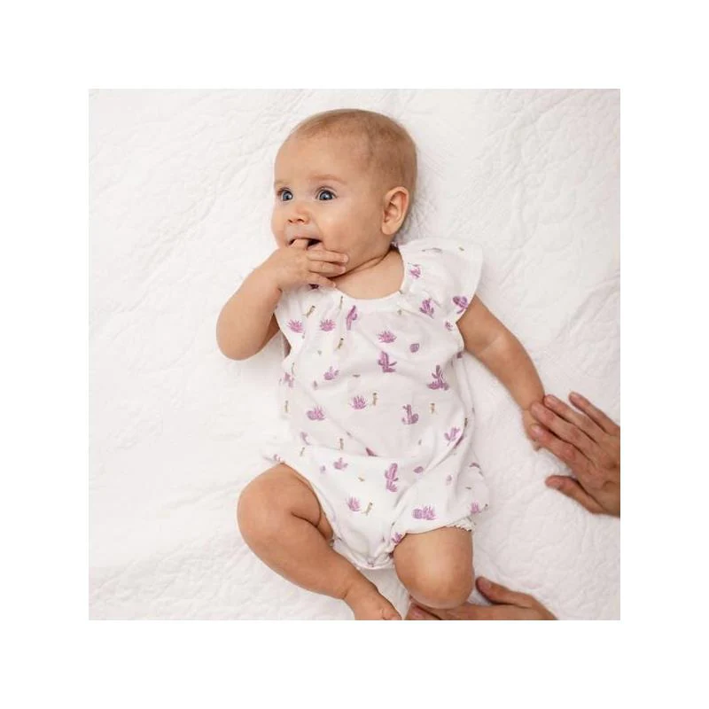 Burts Bees - Baby Girl Desert Life Bubble, Crocus, 3/6M - Image 2