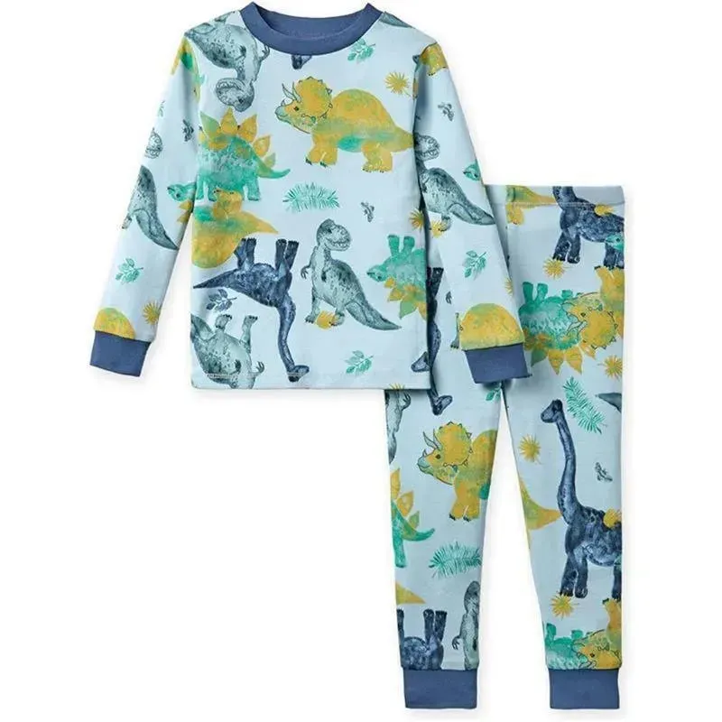 Burts Bees - Mega Dino Friends Tee & Pant Pj Set