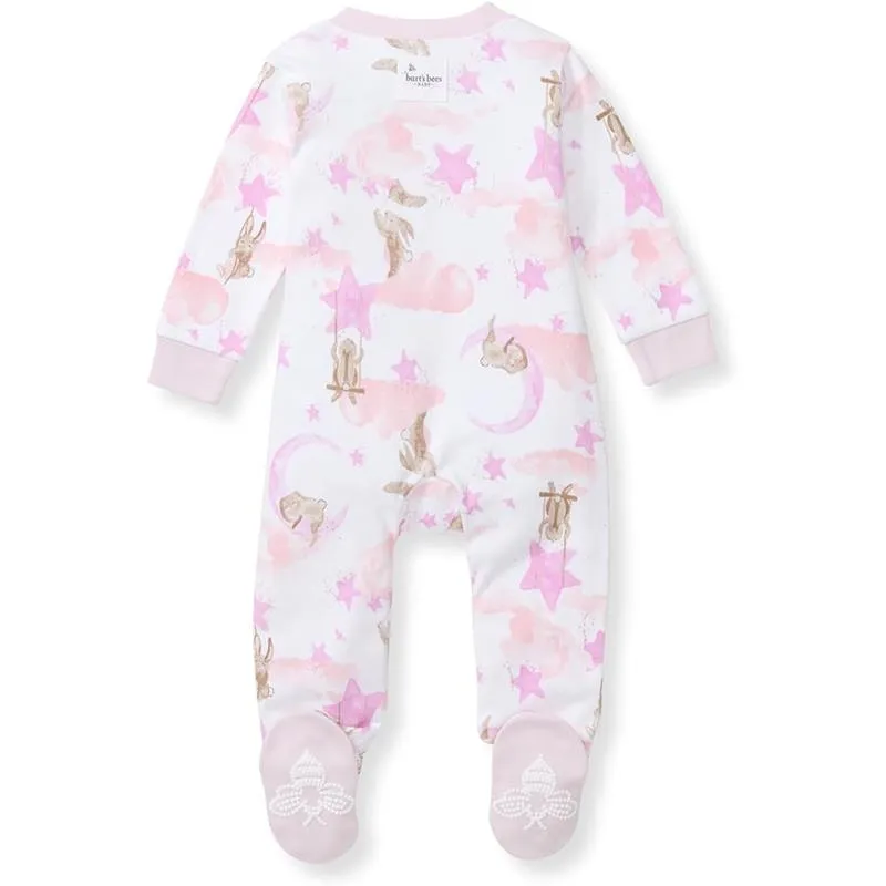 Burts Bees - Baby Girl Stardust Bunnies Sleep & Play, Crocus - Image 2