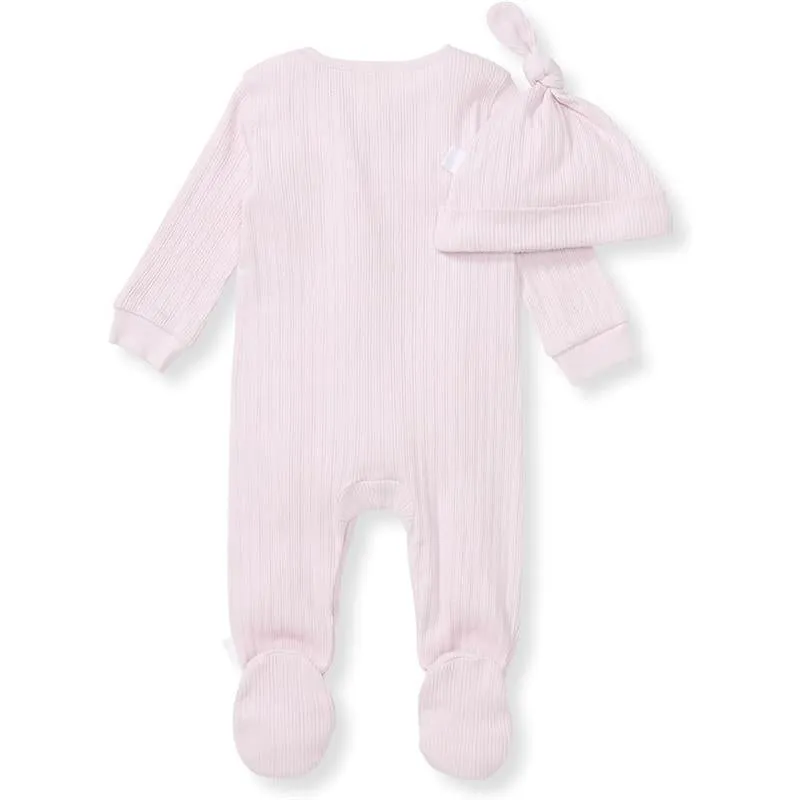 Burts Bees - Baby Girl Sweet Rib Jumpsuit Set, Sweet Lavender - Image 4
