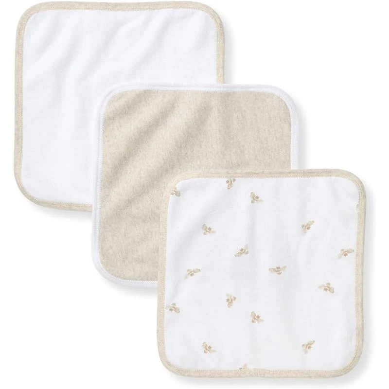Burt's Bees - Baby Infant Washcloths, 100% Organic Cotton, 3Pck, Oatmel