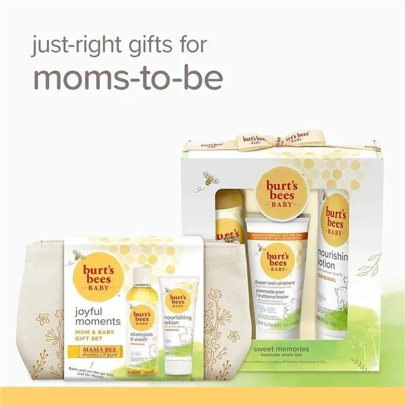 Burt's Bees Baby Joyful Moments Gift Set, Baby Gift Set With Baby Shampoo Wash, Lotion and Lip Balm - Image 7