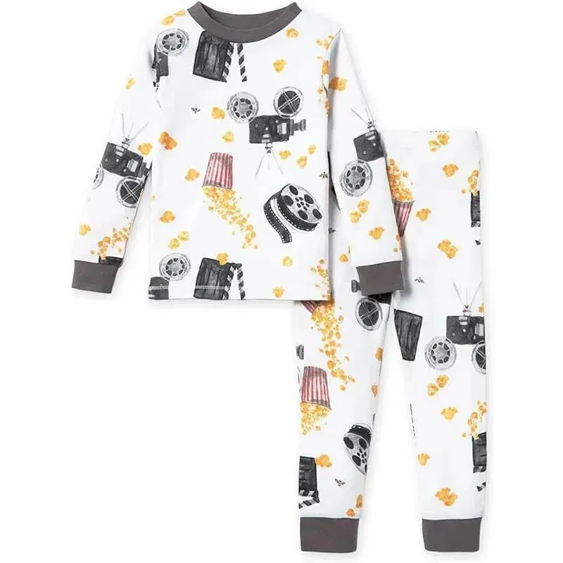 Burts Bees - Baby Movie Night Tee & Pant Pj Set