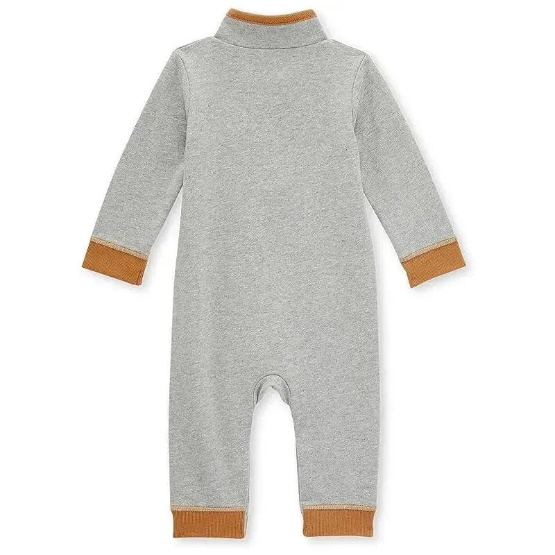 Burts Bees - French Terry Collard Jumpsuit, Heather Grey - Image 2