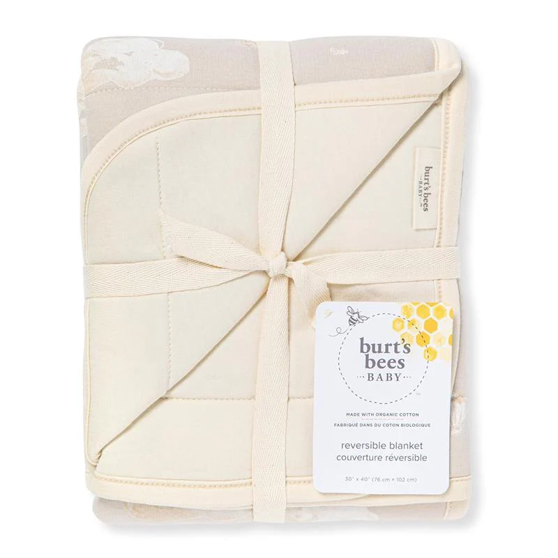 Burt's Bees - Good Night Sky Reversible Blanket, Limestone - Image 3