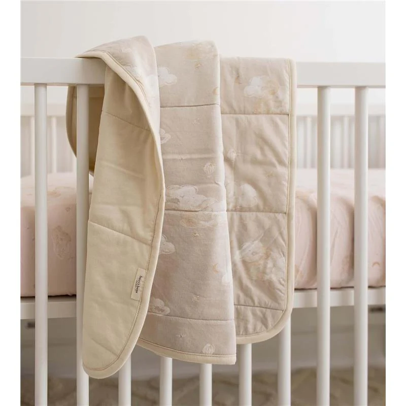 Burt's Bees - Good Night Sky Reversible Blanket, Limestone - Image 4