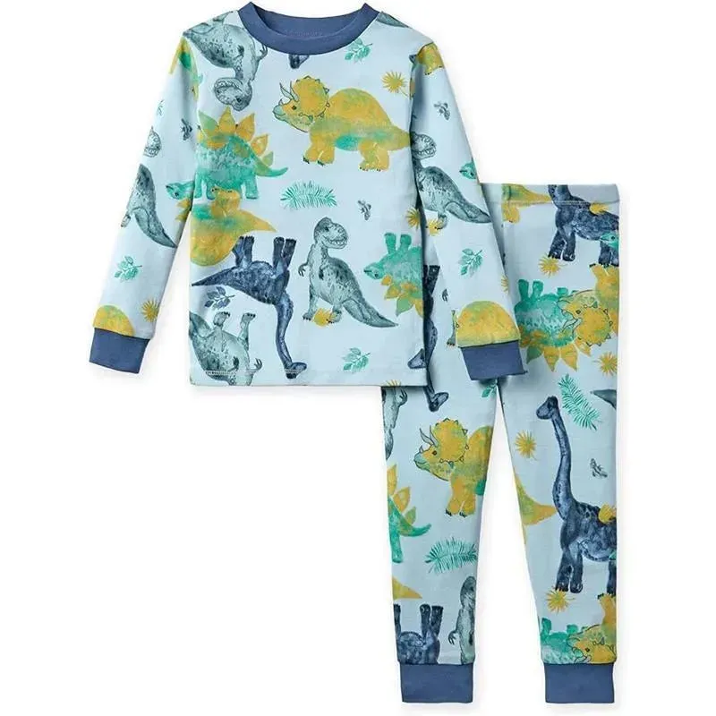 Burts Bees - Mega Dino Friends Tee & Pant Pj Set