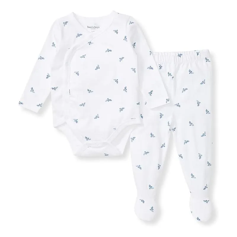 Burts Bees - Micro Golden Bee Bodysuit Set, Underwater