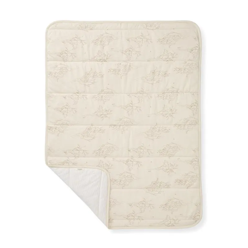 Burts Bees - Swaying Branches Reversible Blanket, Oat - Image 2